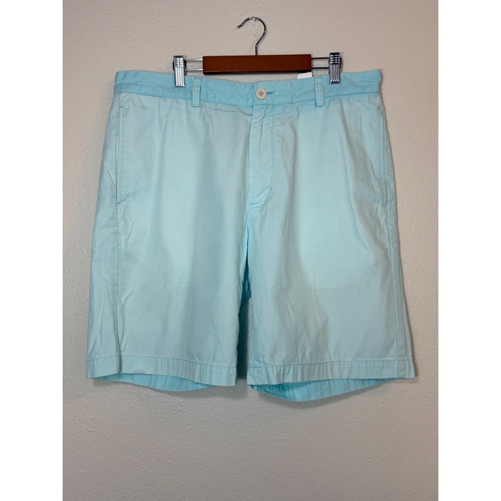 Vineyard Vines Mens Club Short Light Blue Aqua Cotton Chino Shorts Size 34